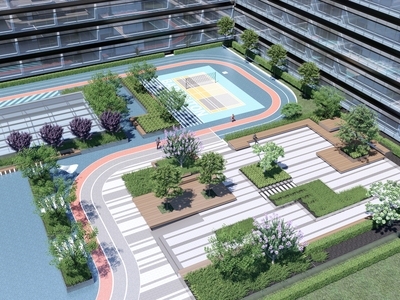 现代办公景观 休闲区