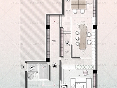 家具展厅 iGo 123㎡木作展厅 户型优化 案例源文件 PS彩平图 施工图