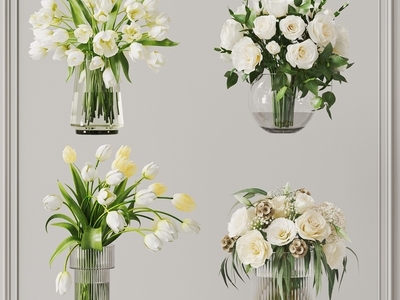 现代花瓶花艺