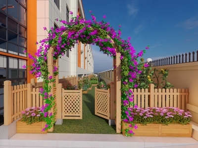 现代其他小品 花园拱入口 种植园大