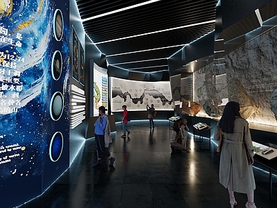 现代博物馆展厅 展厅