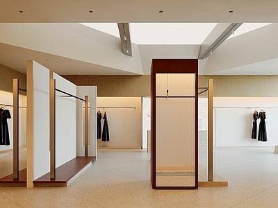 现代服装店 韩风服装店 服装店衣架展示架 老钱风服装店 潮流服装店 中古服装店