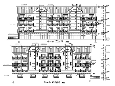 现代办公楼建筑 区粮局商用办公用 房建施图 施工图