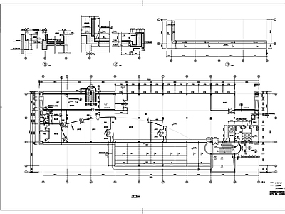 现代办公楼建筑 框架结构厂区办公 楼建施 施工图