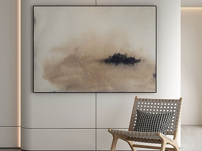 现代侘寂挂画 油画 书房挂画 茶室挂画 客厅挂画 玄关挂画