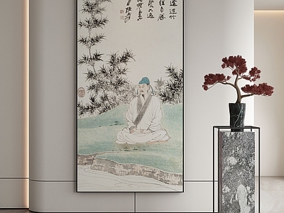 新中式中式挂画 油画 书房挂画 茶室挂画 客厅挂画 玄关挂画