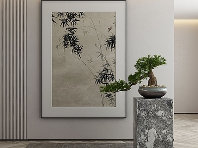 新中式中式挂画 油画 书房挂画 茶室挂画 客厅挂画 玄关挂画