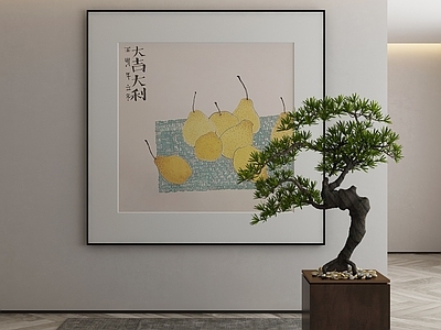 新中式中式挂画 油画 书房挂画 茶室挂画 客厅挂画 玄关挂画
