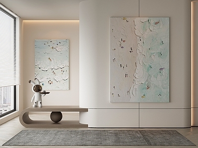 现代侘寂挂画 油画 书房挂画 茶室挂画 客厅挂画 玄关挂画