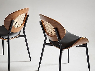 意式餐椅 意式餐椅 木椅 藤编椅