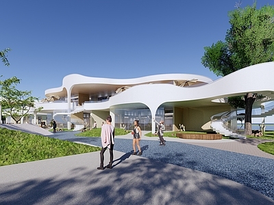 现代风格建筑 特色建筑 商业建筑