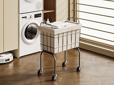 中古奶油阳台 生活阳台 休闲阳台 洗衣房 脏衣篮 中古