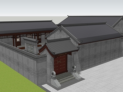 新中式中式四合院 新中式四合院 四合院