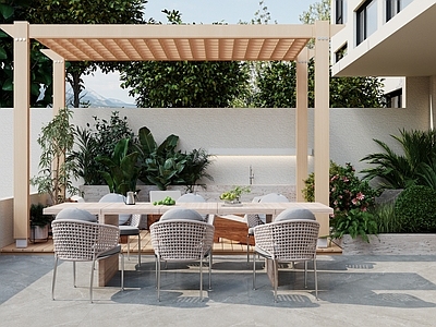 现代阳台 花园阳台