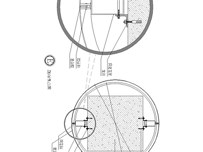 柱子节点 铝板圆柱节点图 施工图