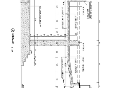屋檐节点 门头雨蓬节点图 施工图