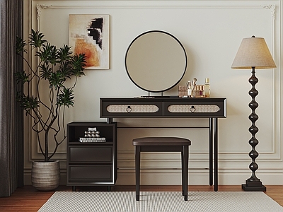 复古妆台妆凳 复古梳妆台