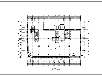 现代办公楼建筑 框架农机公司办公 大楼建筑图 施工图