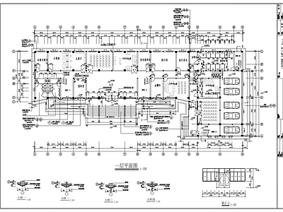 现代办公楼建筑 5层县法院审判 大楼建筑图 施工图