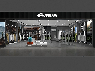 现代服装店 户外 服装 运动 极限