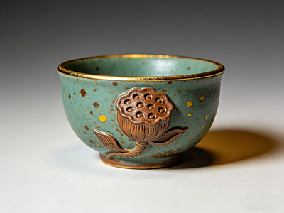 茶具 茶杯 粗陶 品茗杯 AIGC 摆件