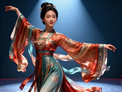 女人 汉代女人 穿汉服的女人 古典舞 中国古代舞蹈 中式美女跳舞