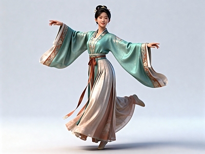 女人 汉代女子 跳舞的古代女人 汉代舞蹈 汉服 马面裙