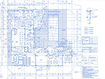 现代办公楼建筑 4层业务用房 施工图