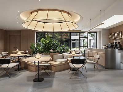 现代咖啡厅 休息区咖啡厅