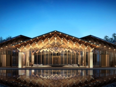 中式酒店民宿 斜顶