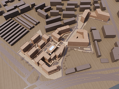 现代简模规划 简模 鸟瞰 木模 手工