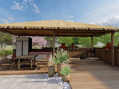 新中式乡村庭院 乡村院落