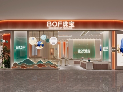 现代轻奢珠宝店 商场珠宝店 珠宝店道具 商场珠宝店展柜 珠宝店道具