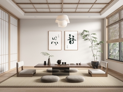 日式茶室 茶桌椅