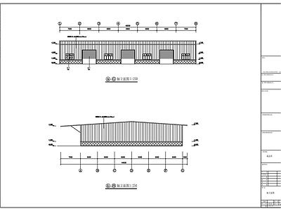 钢结构 钢结构工程成品库 施工图
