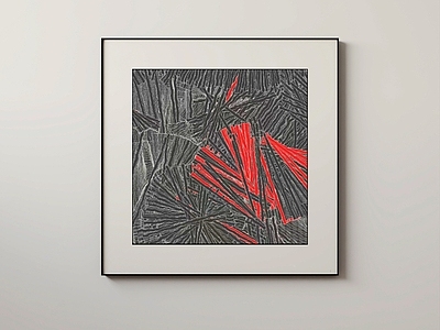 现代挂画 油画 画框