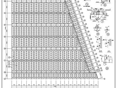 钢结构 B4厂房结施 施工图