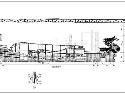 现代其他建筑 龙船主题乐园 施工图