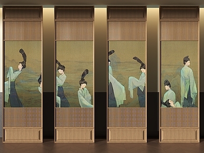 日式隔断 隔断