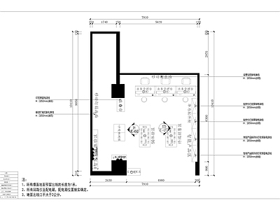 现代其他商业空间 现代移动手机店 施工图