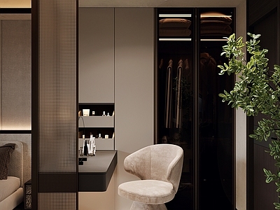 意式现代衣帽间 主卧衣帽间 转角衣帽间 衣柜 主卧衣柜 意式衣柜