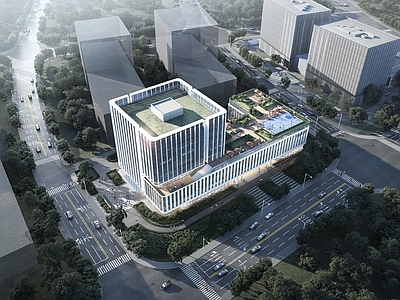 现代研发厂房 现代办公楼 高层办公楼 数字产业园 行政办公楼 产业工业园办公楼
