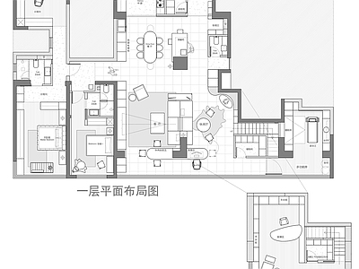 别墅 277㎡复式 平面图 户型优化 施工图