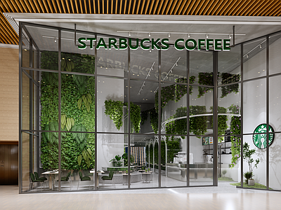 现代工业咖啡厅 咖啡店 星巴克