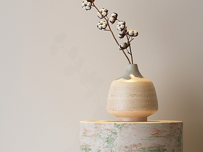 现代中古花艺 现代中古花艺 现代花艺 棉花花 现代花艺棉花干支 花艺干支