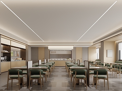 现代原木自助餐厅 全季 餐厅 酒店