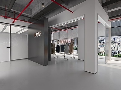 现代办公区 办公区 样衣展示区 制衣区 休闲区