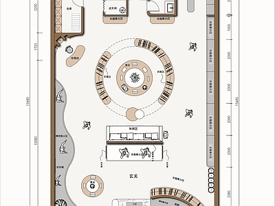 现代服装店 服装店设计 施工图