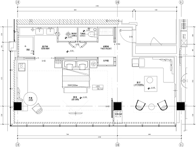 酒店客房 酒店套 施工图