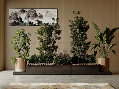 植物堆 园林景观绿植 户外植物 绿植堆 庭院景观 盆栽